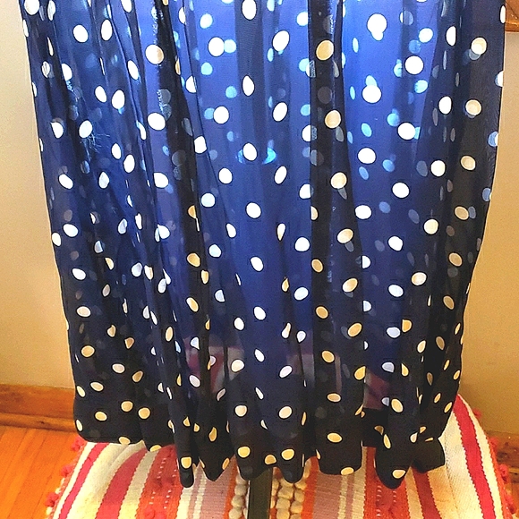 🍸Vintage🔹️{Dayne Taylor}🔹️40's Sheer Dress🔹️Deco Rhinestone Brooch - Picture 8 of 9